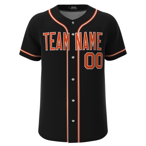 Custom Baseball Jersey Black