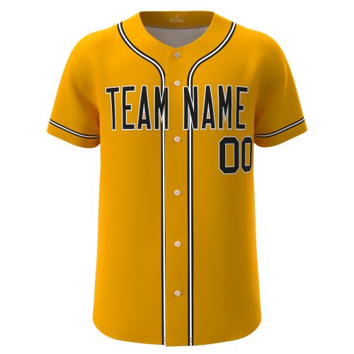 Custom Baseball Jersey Yellow