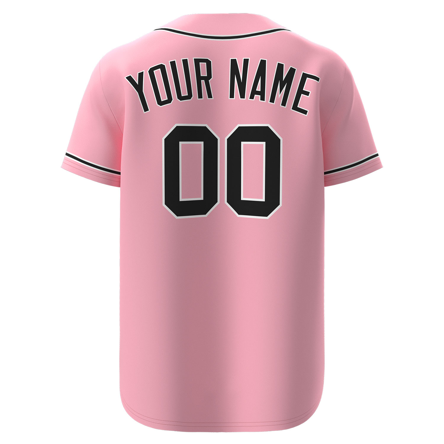 Custom Baseball Jersey Pink - Image 2