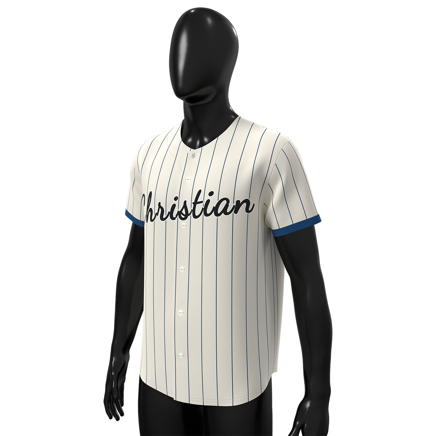 Custom Baseball Jersey White - Image 3