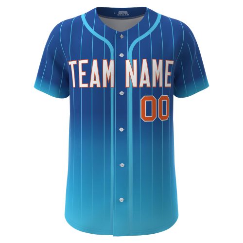 Custom Baseball Jersey Blue
