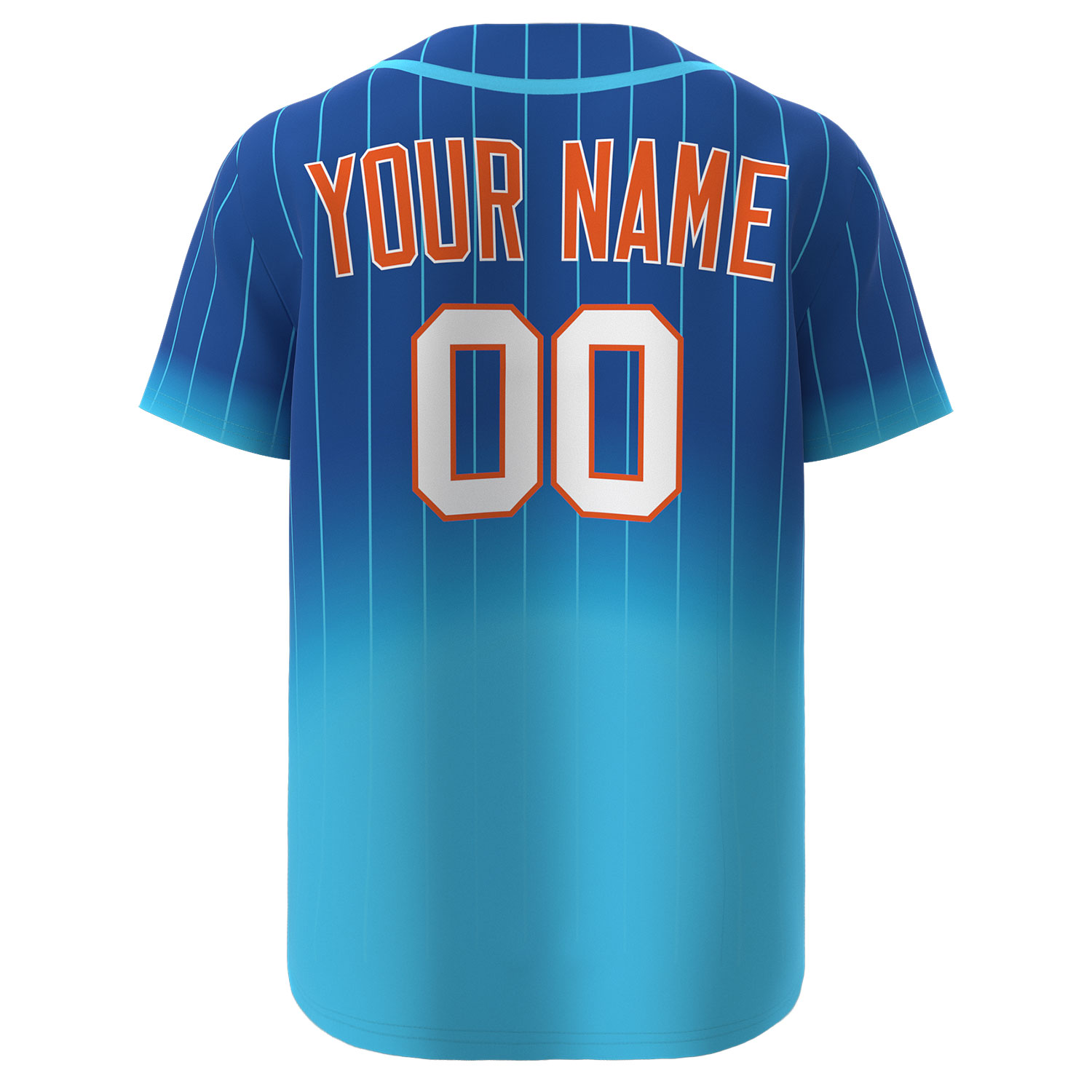 Custom Baseball Jersey Blue - Image 2
