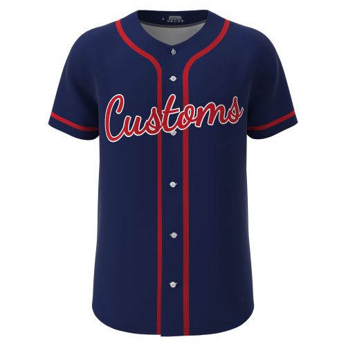 Custom Baseball Jersey Blue