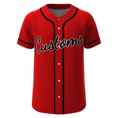 Custom Baseball Jersey Red
