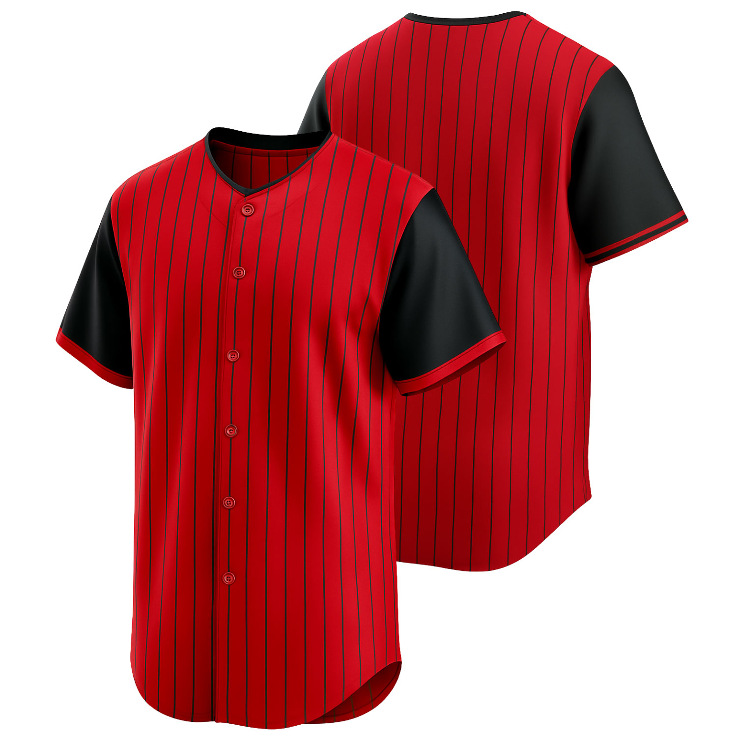 Custom Baseball Jersey Red - Image 5