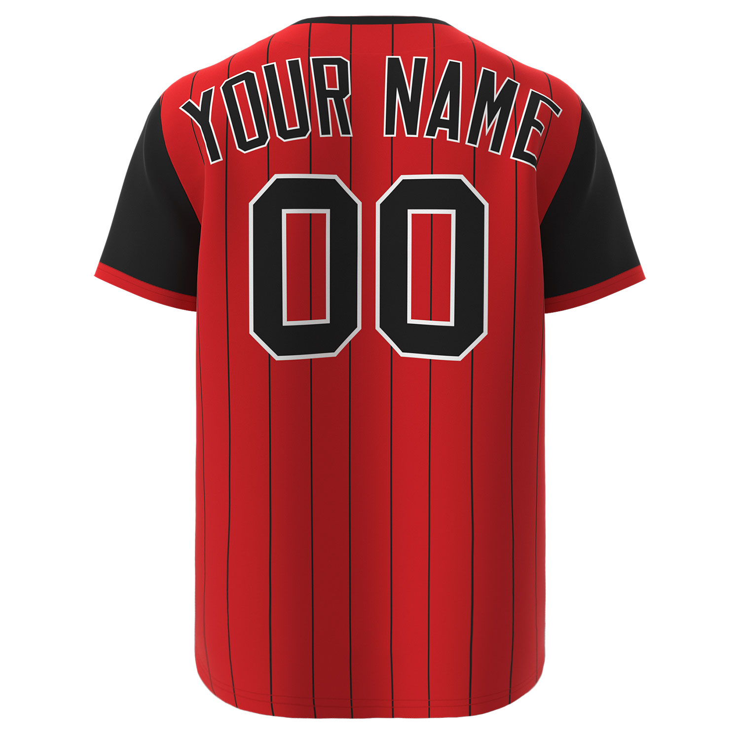 Custom Baseball Jersey Red - Image 2