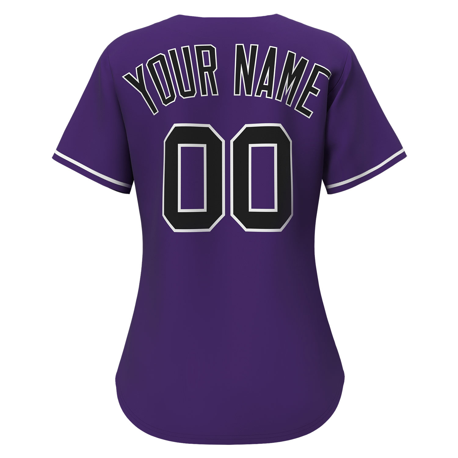 Custom Baseball Jersey Purple - Image 2