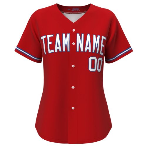 Custom Baseball Jersey Red
