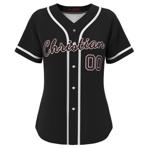 Custom Baseball Jersey Black