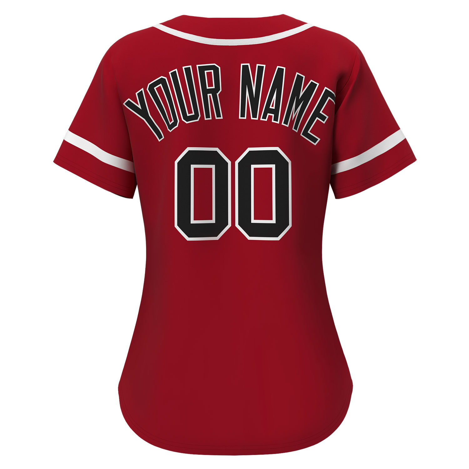 Custom Baseball Jersey Red - Image 2