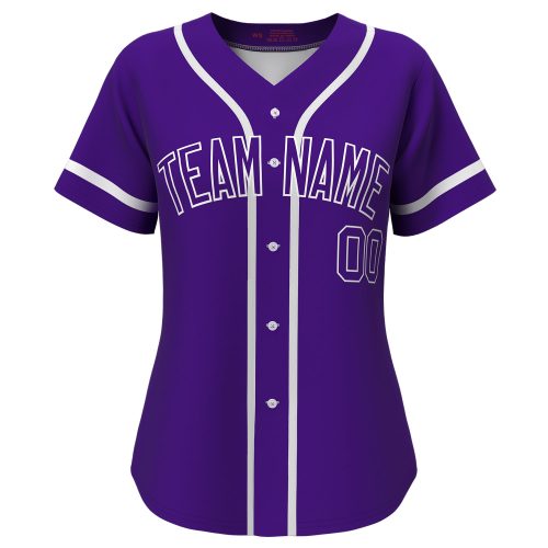 Custom Baseball Jersey Purple