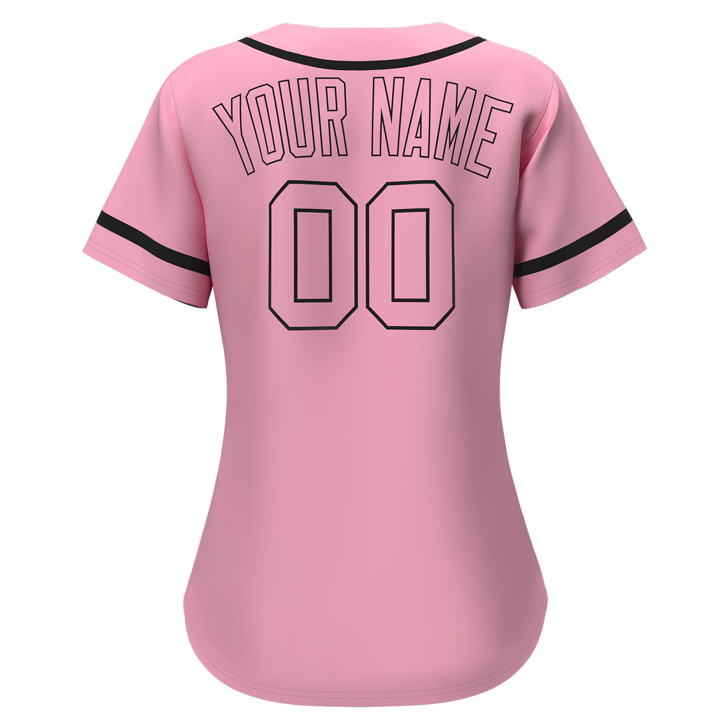 Custom Baseball Jersey Pink - Image 2