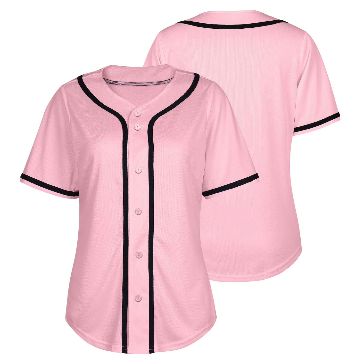Custom Baseball Jersey Pink - Image 5