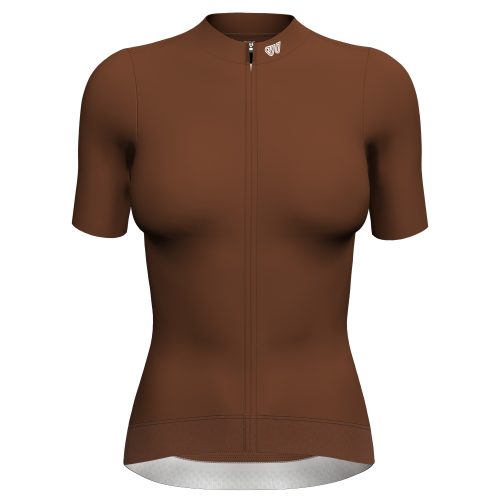 Women Cycling Jersey EarthBrown